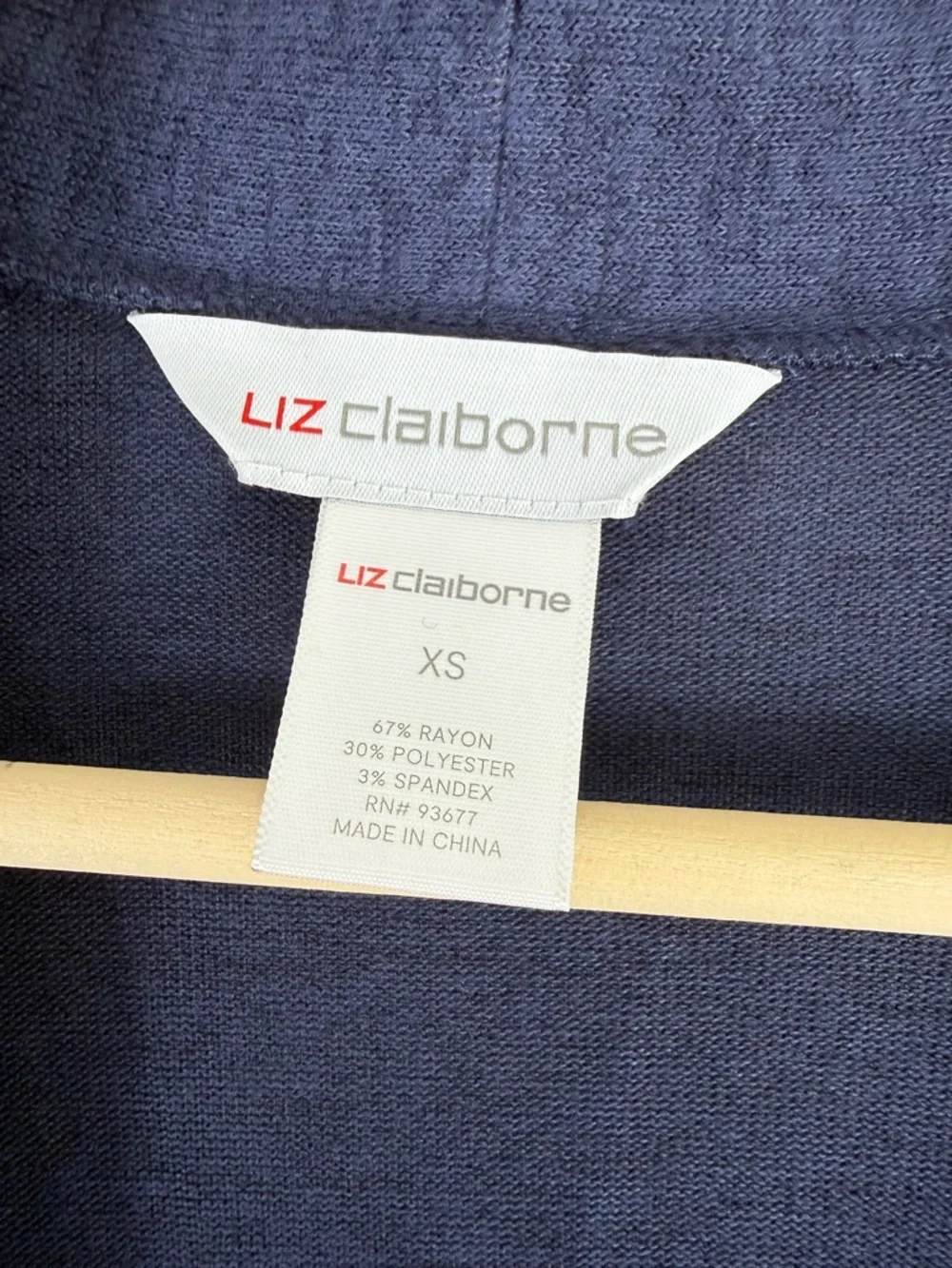 Lightweight Navy Open-Front T-Shirt Cardigan XS